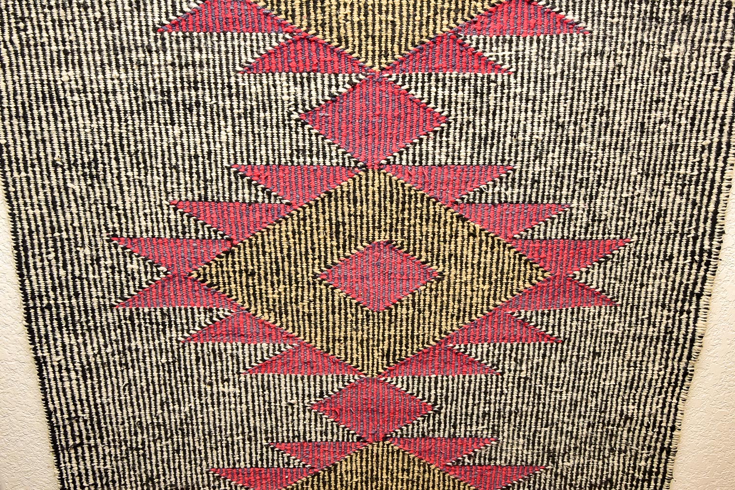 Navajo Rug with Handcrafted Wood Hanger