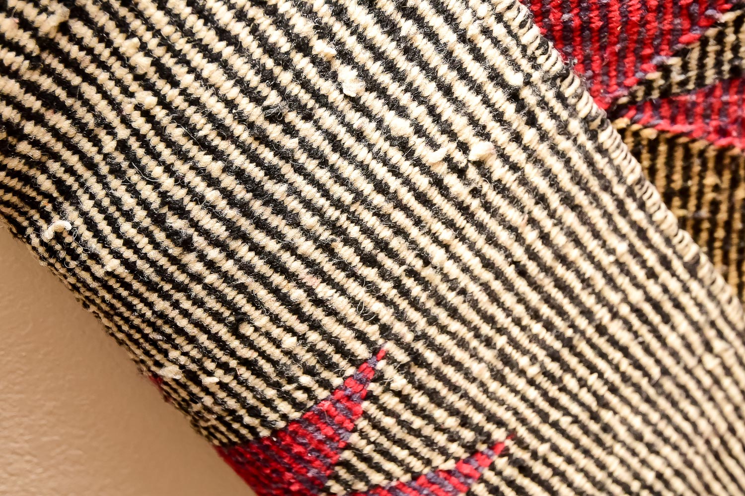 Navajo Rug with Handcrafted Wood Hanger