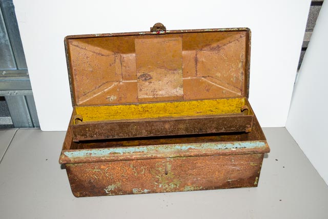 Rustic Metal Tool Box