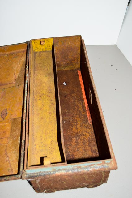 Rustic Metal Tool Box