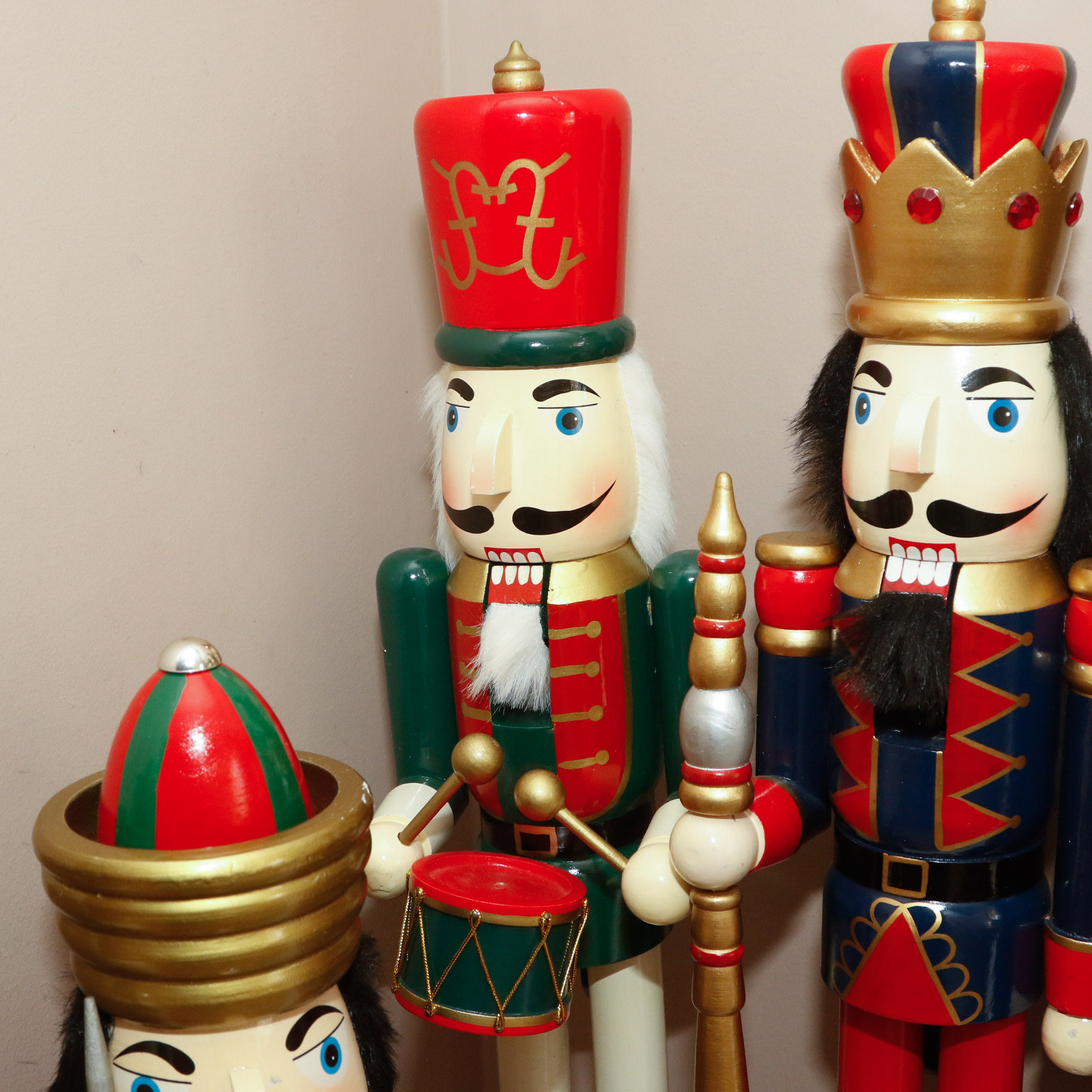 Collection of Handcrafted Wooden Nutcracker Dolls