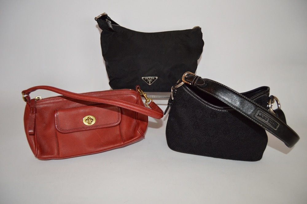 Prada, Anne Klein and Coach Handbags