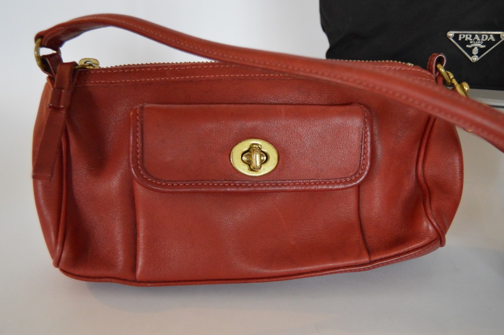 Prada, Anne Klein and Coach Handbags