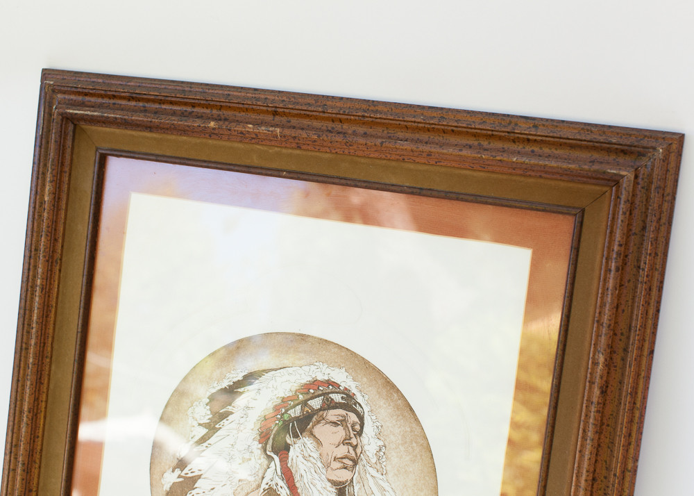 Native American Lithograph