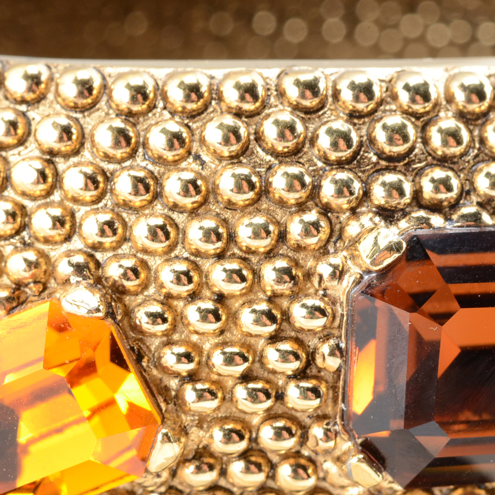 Vintage Ciner Hinge Bracelet with Crystal Rhinestones