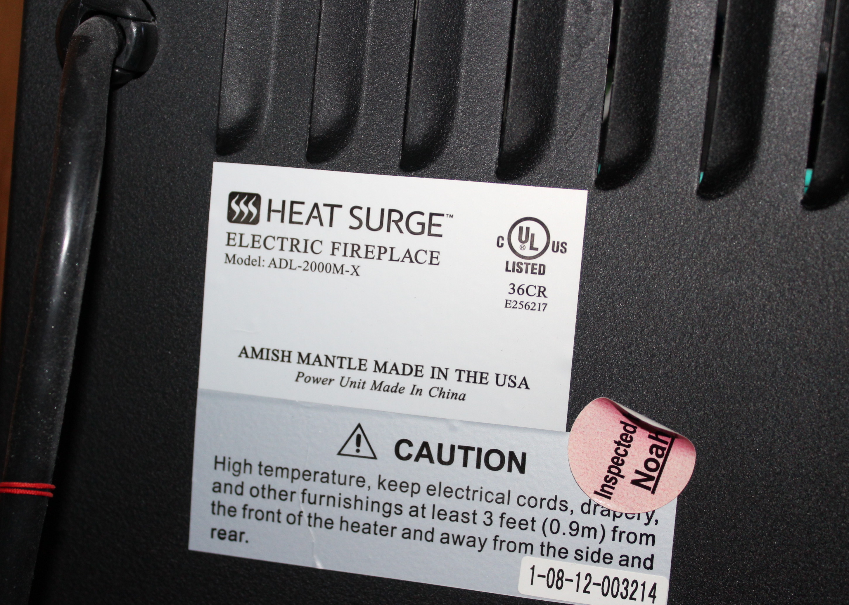 Heat Surge Electric Fireplace