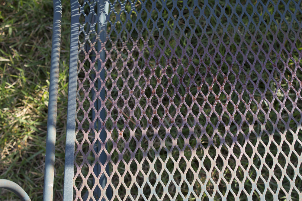 Wrought Iron Glider Bench