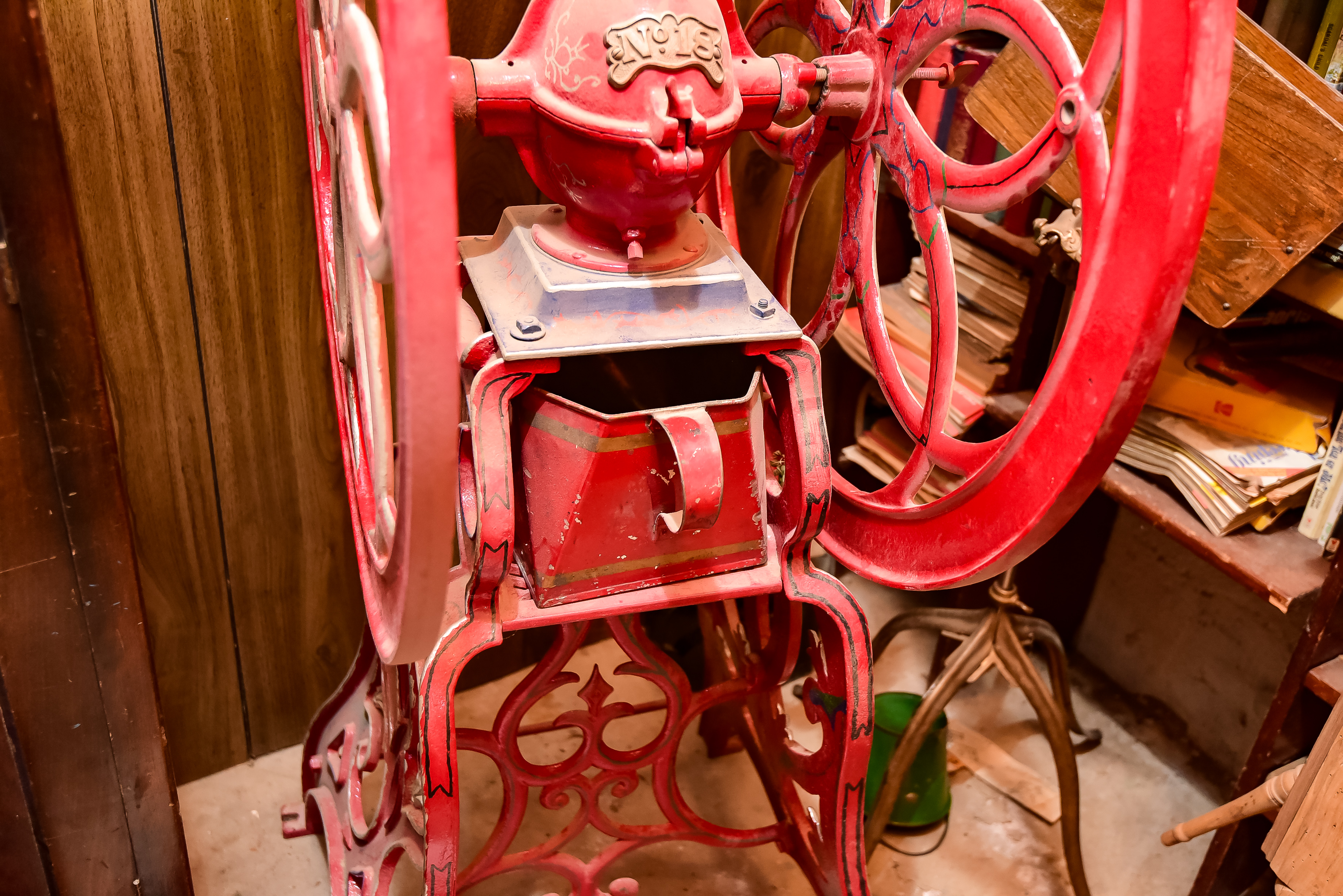 Antique Cast Iron Coffee Grinder