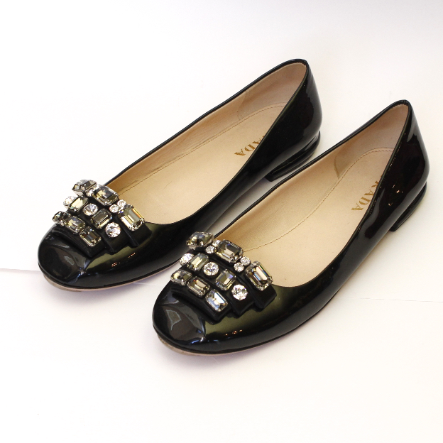 Prada Patent Leather Ballet Flats