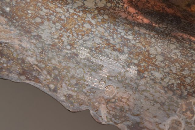 Antique Crescent Silver Plate Serving Tray