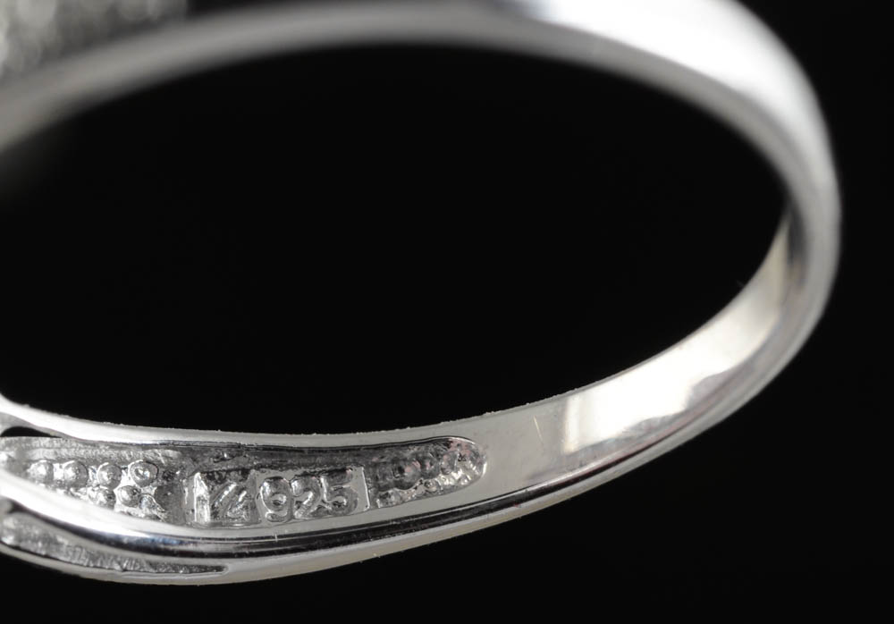 Sterling Silver Peridot and Diamond Earrings and Sterling Peridot and White Topaz Ring