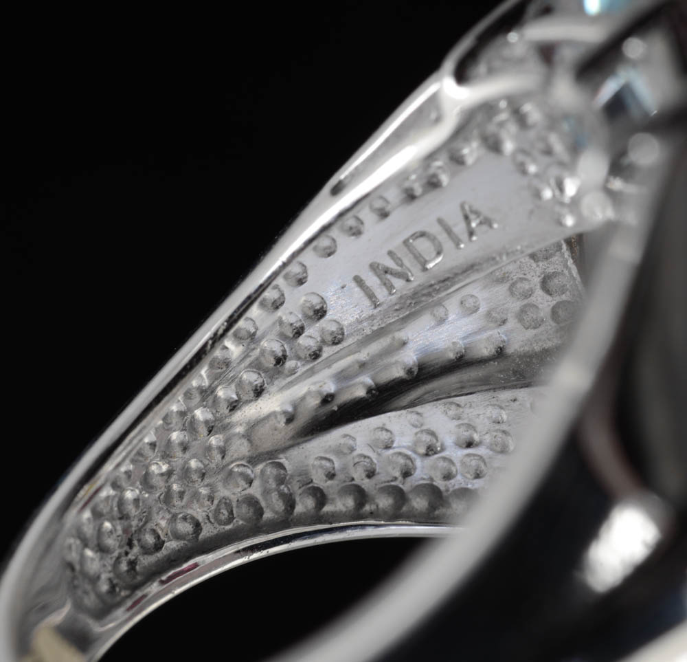 Sterling Silver Chrome Diopside and Peridot Ring and Sterling Multi-Color Gemstone Ring