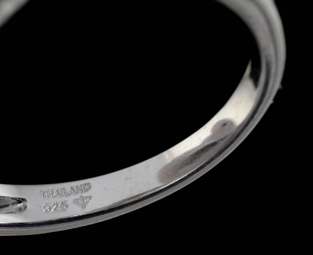 Sterling Silver Chrome Diopside and Peridot Ring and Sterling Multi-Color Gemstone Ring