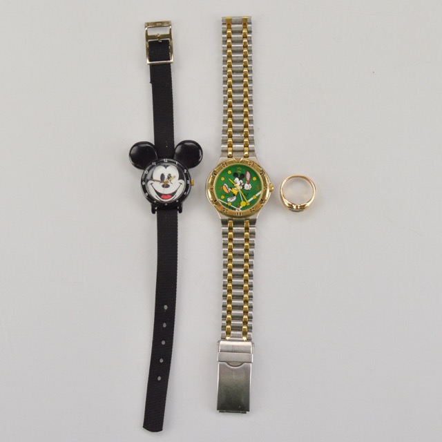 Mickey Mouse Fashion Watches and Ring