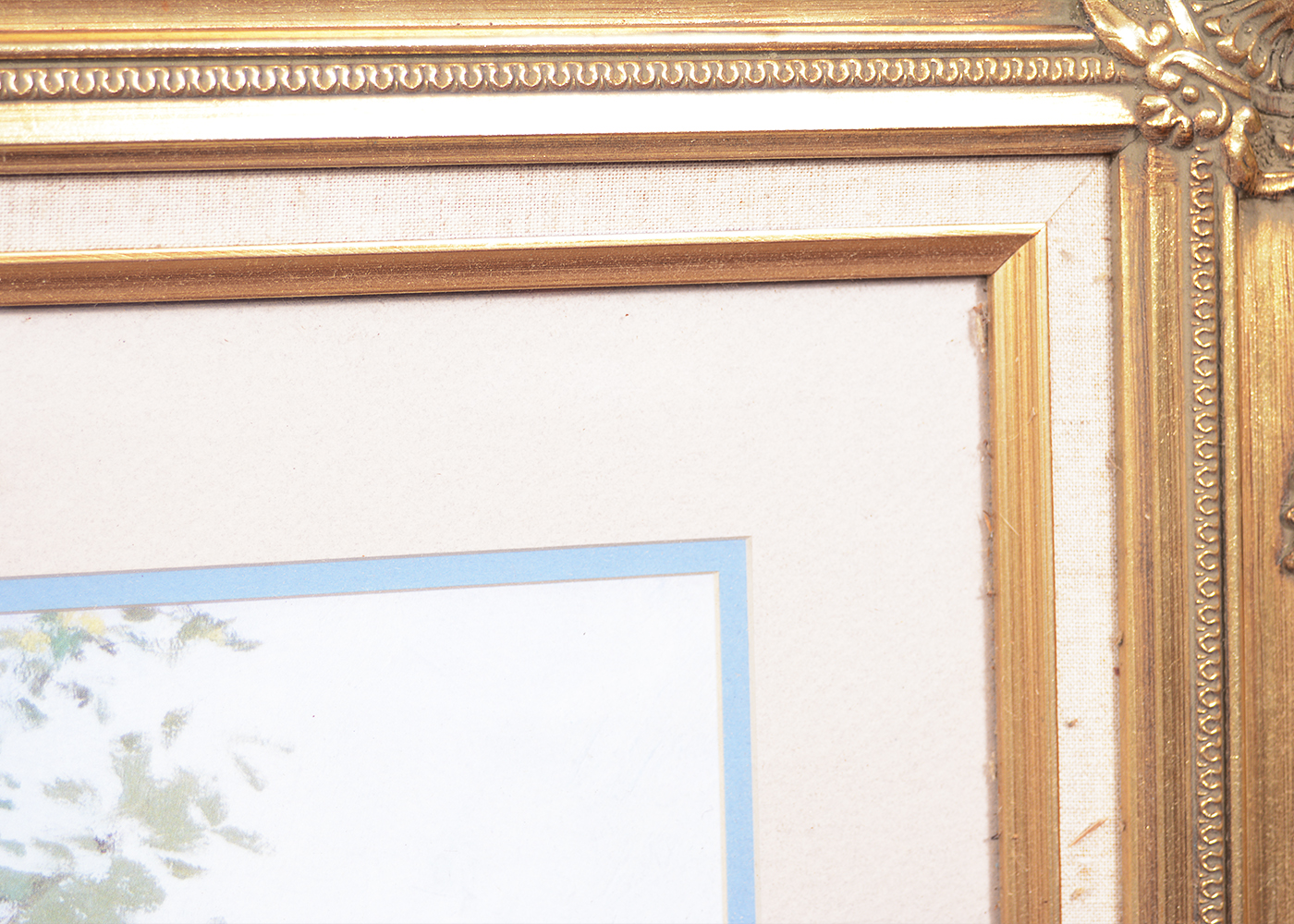 Framed Robert Girrard (Thomas Kinkade) Offset Lithograph "A Touch of Spring"