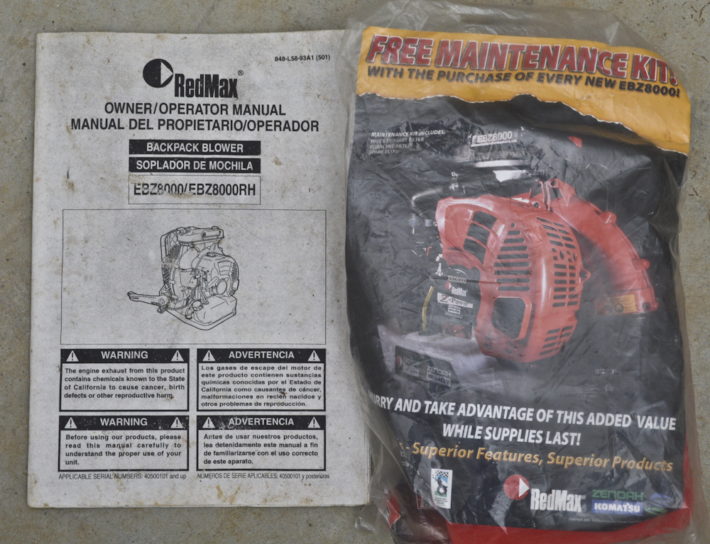 RedMax Backpack Commericial Blower