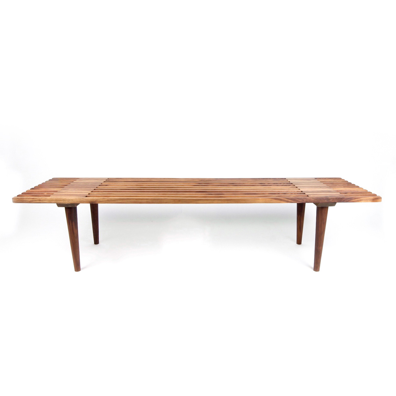 Custom Danish Modern Walnut Bench