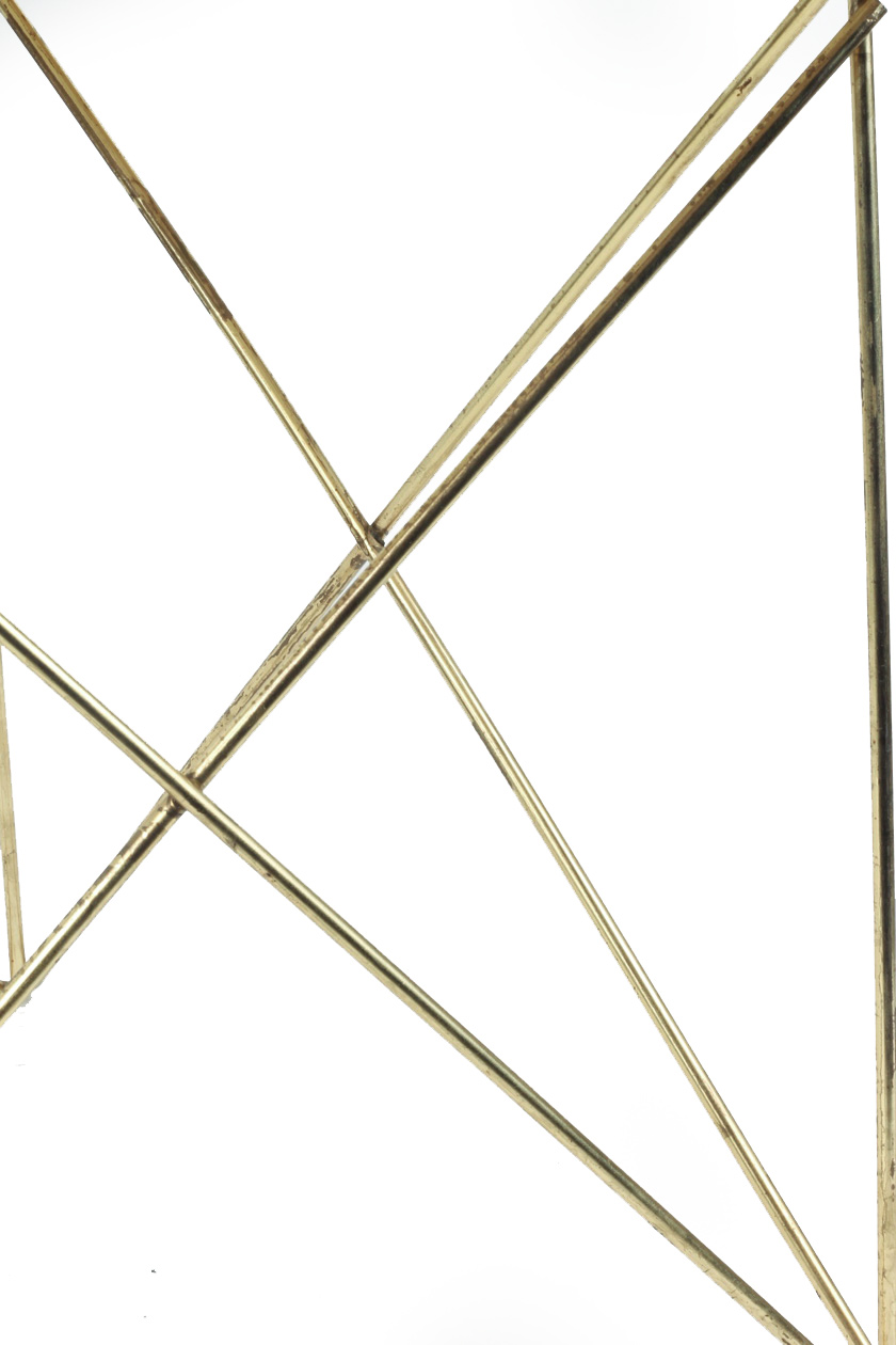 Mid Century Pink Marble Side Table