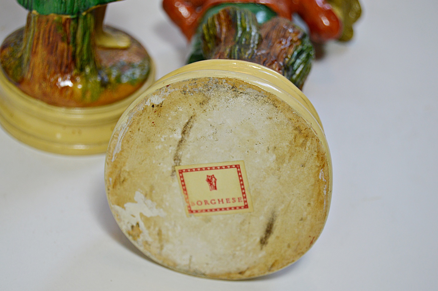 Pair of Vintage Italian Chalkware Figurines