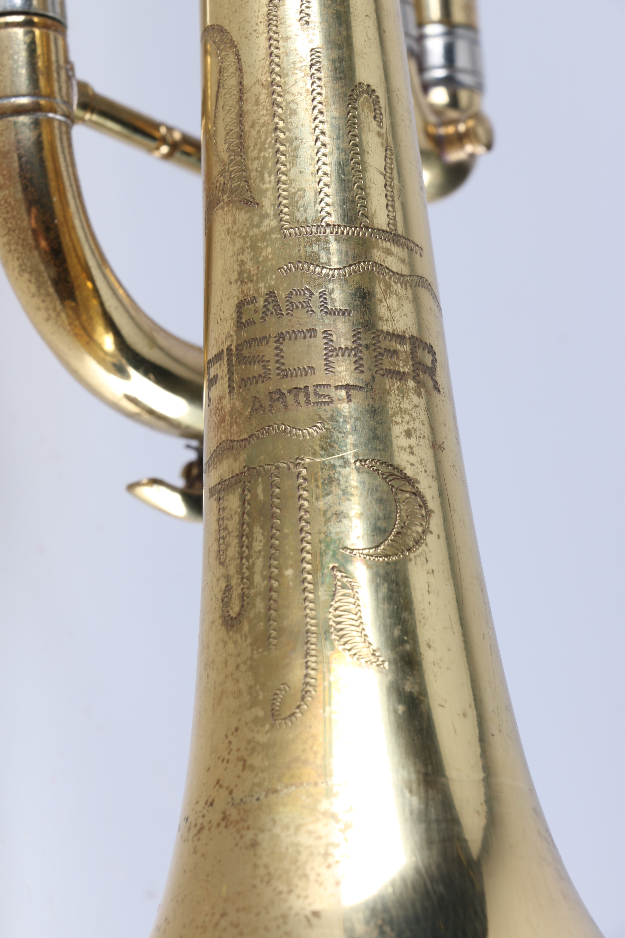 Vintage B Flat Carl Fischer Trumpet In King Case