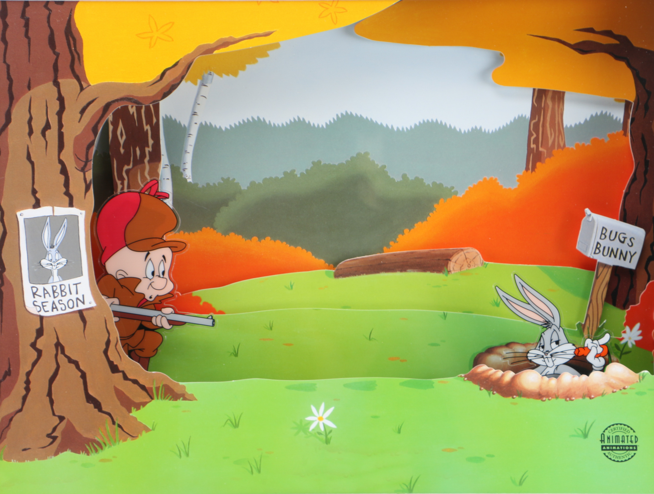 Looney Tunes Animated Wall Art "A Classic Confrontation"