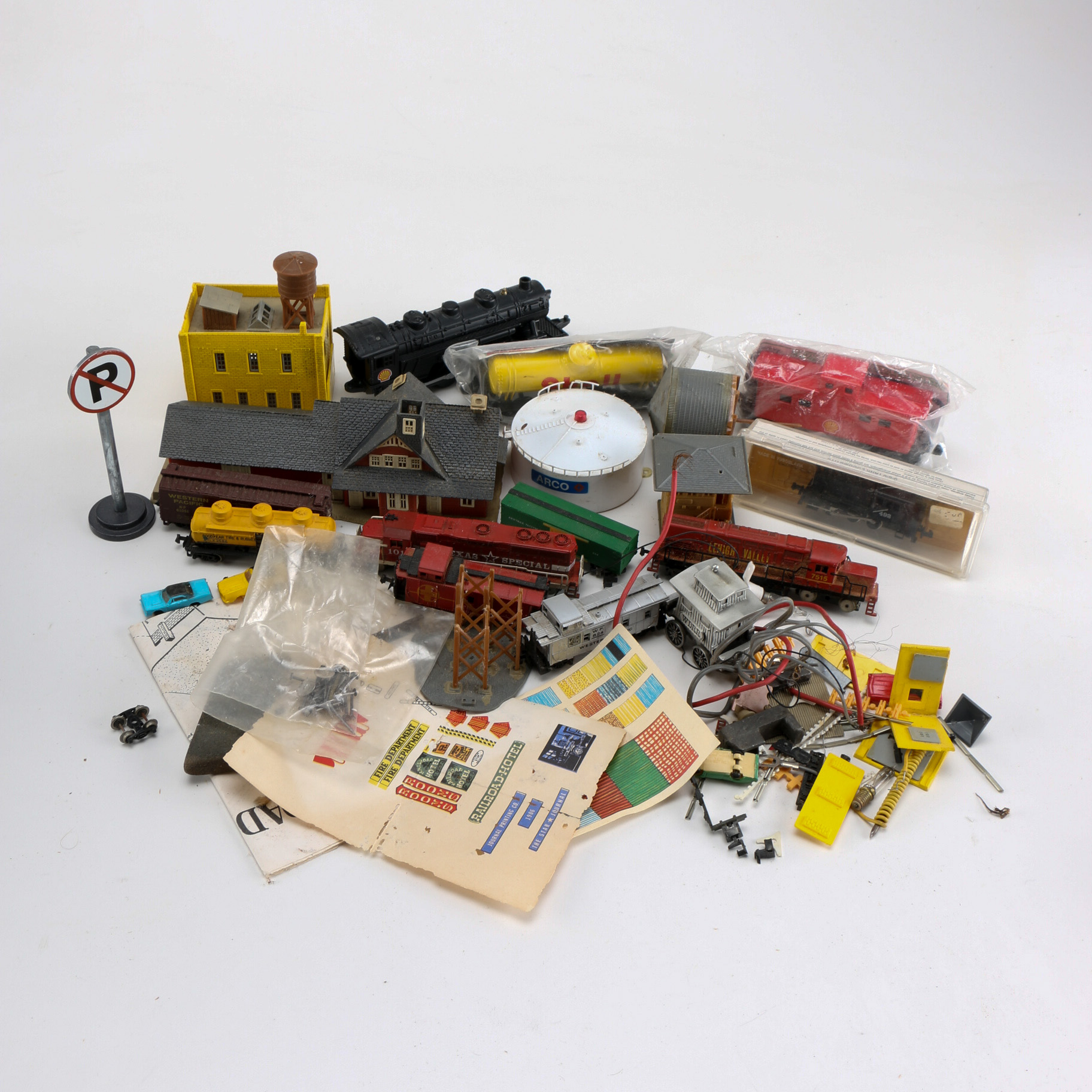 Assortment of Train Sets and Scenery