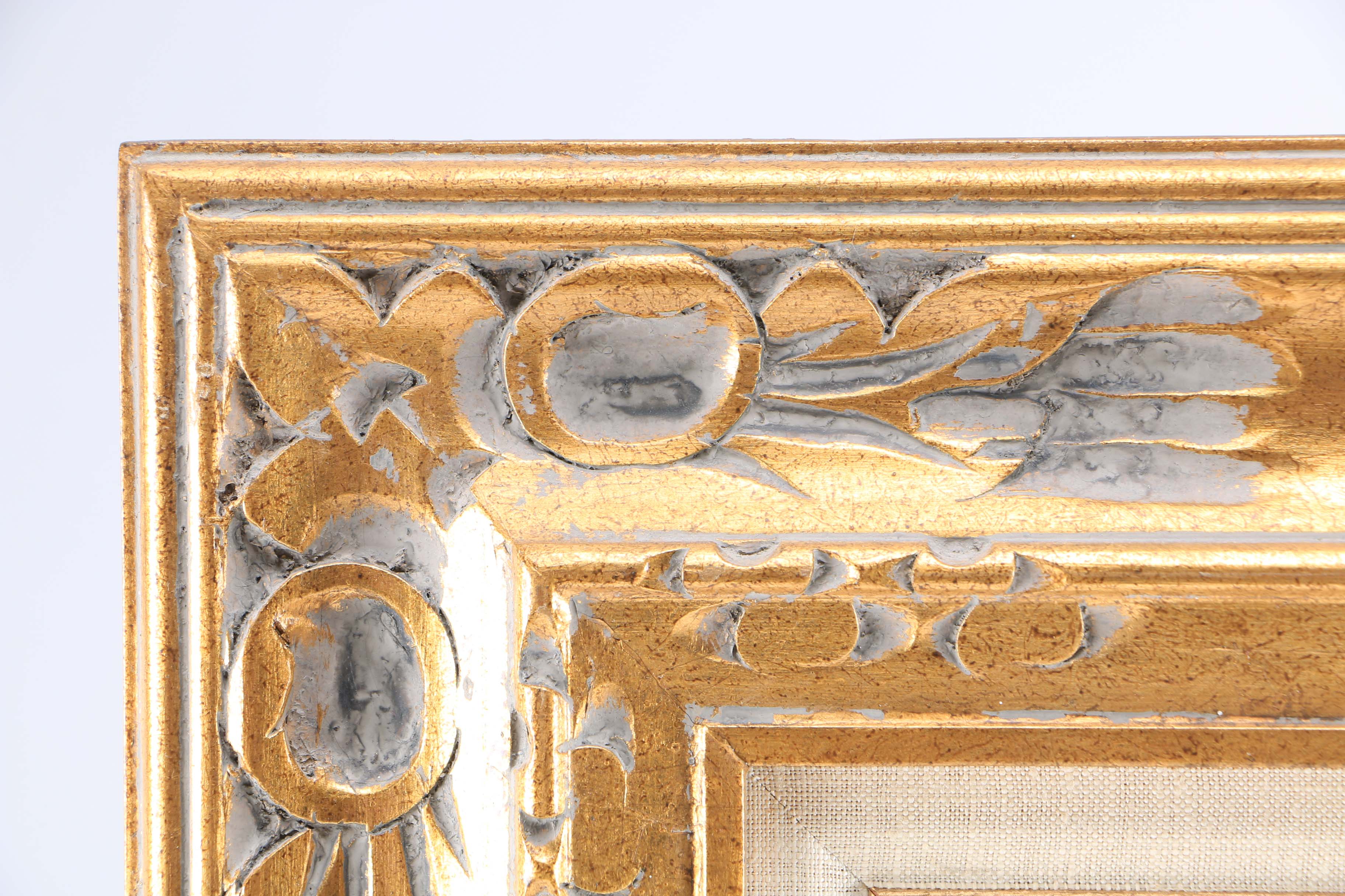 C. Berth Framed Oil Painting on Canvas