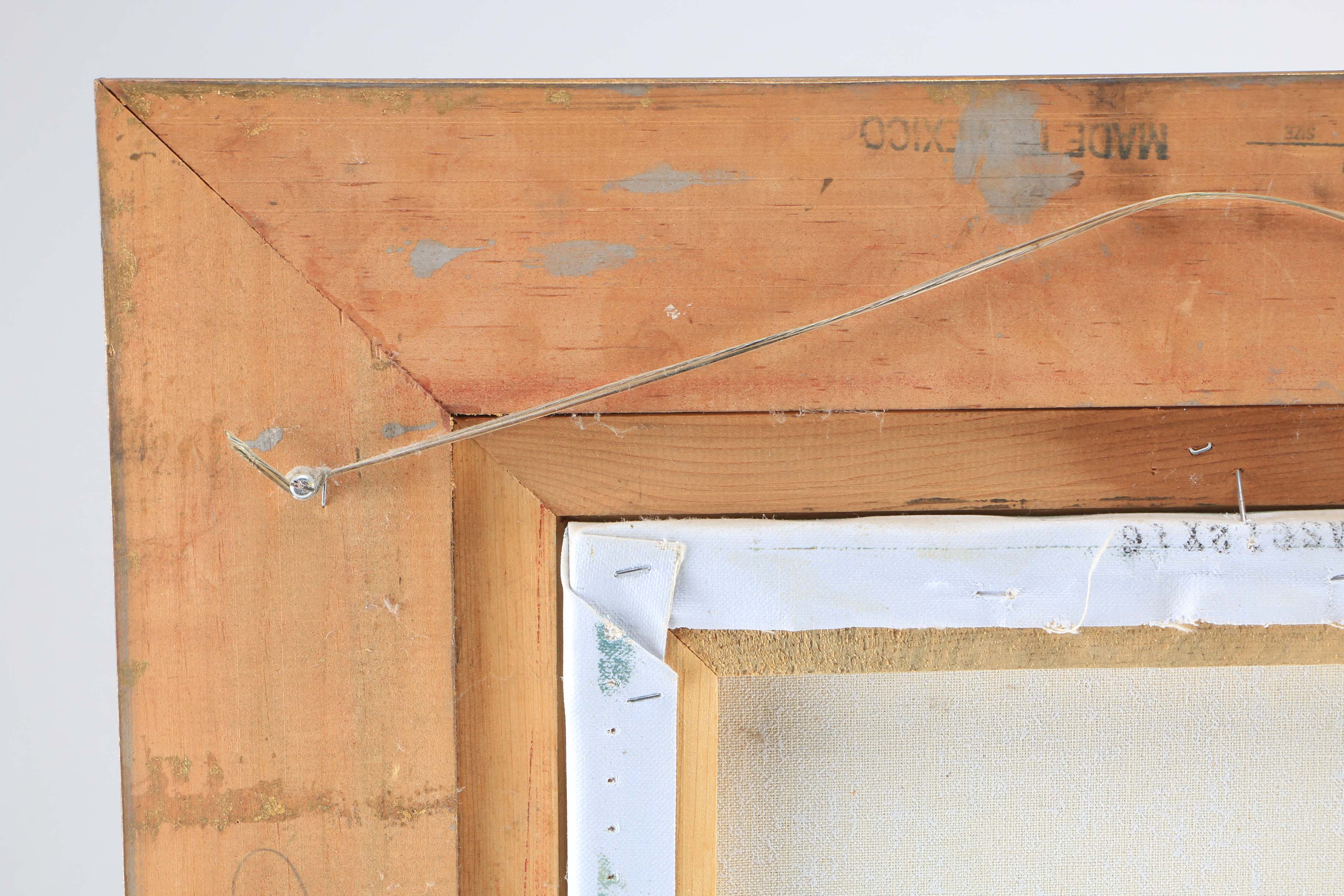 C. Berth Framed Oil Painting on Canvas