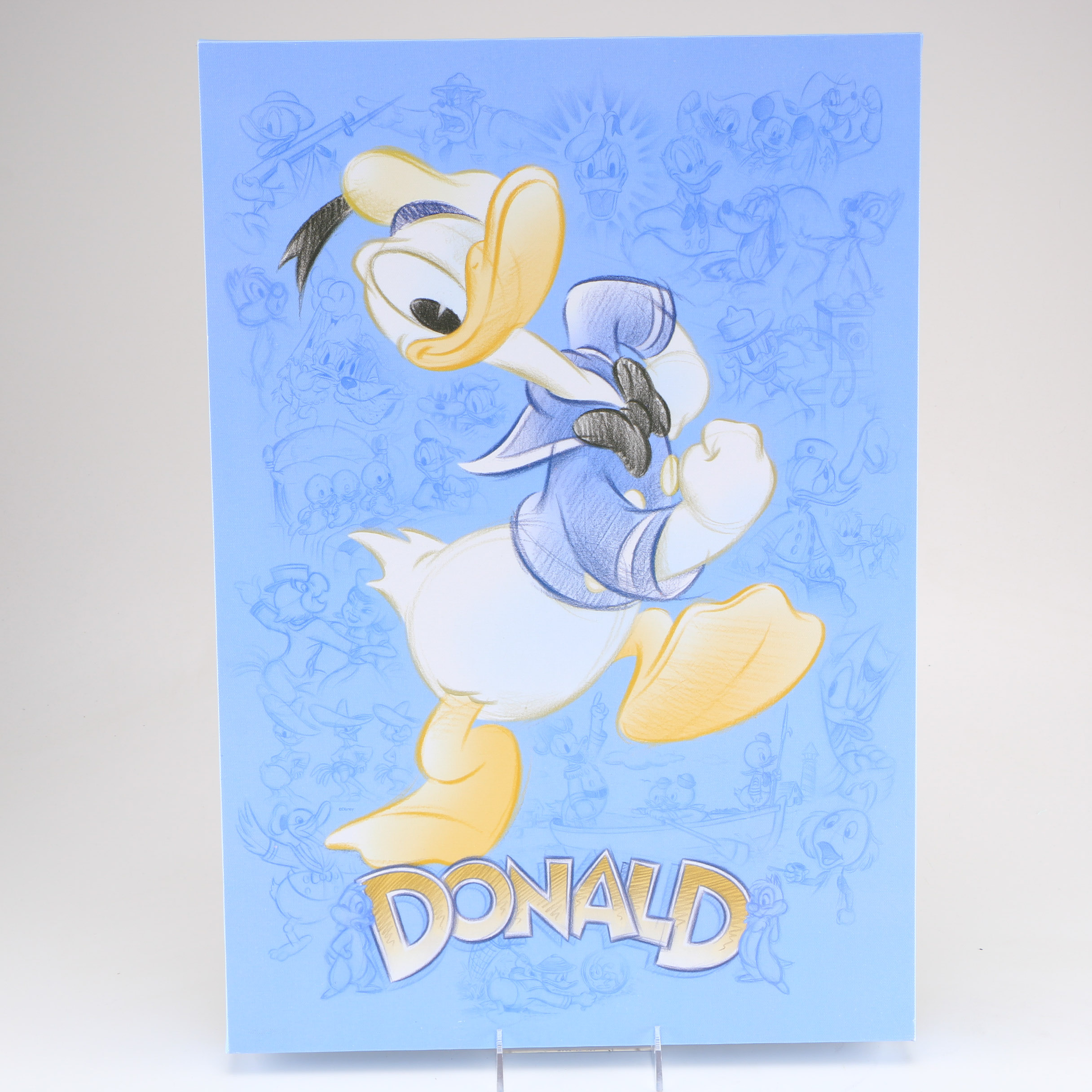 Giclee on Canvas Board of Disney's Donald Duck