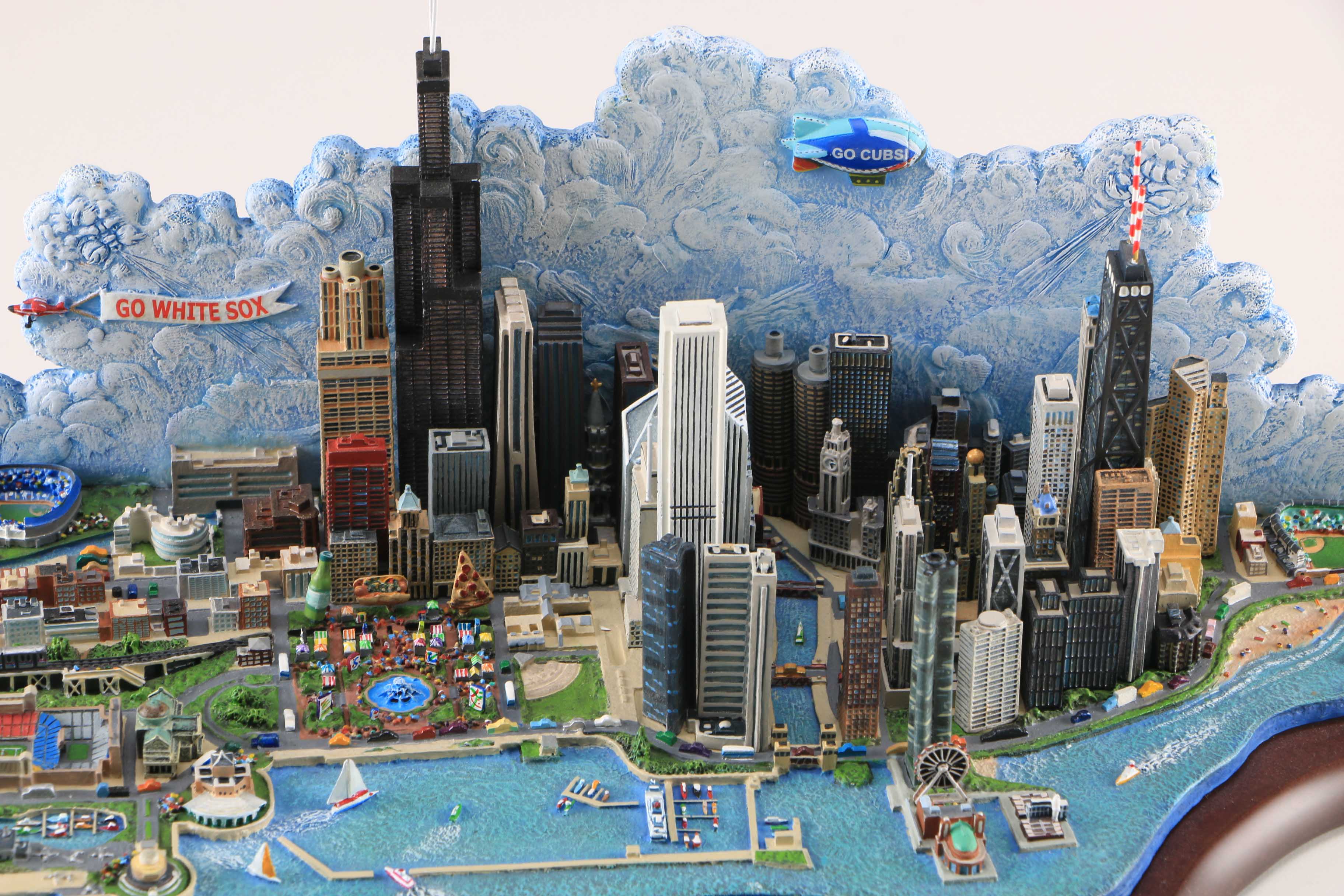 Danbury Mint "Spirit of Chicago" Skyline Replica