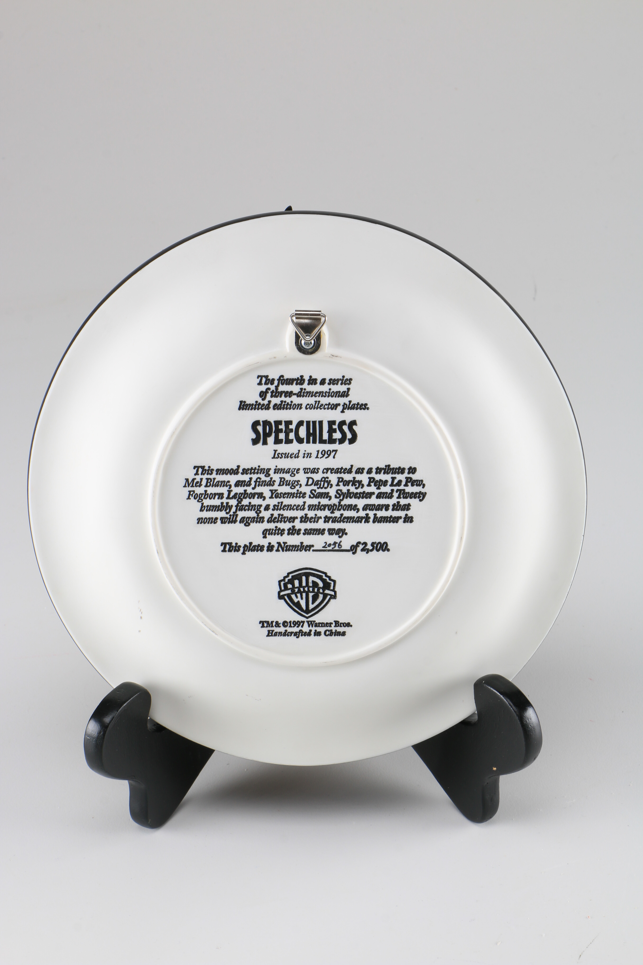 Looney Tunes Plate and Snow Globe