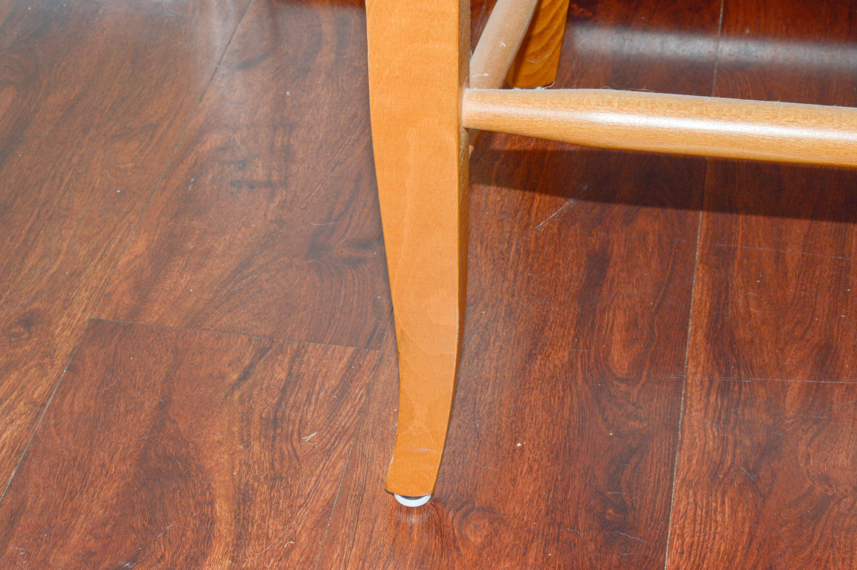 Set of Four Oak Dining Chairs with Woven Seat