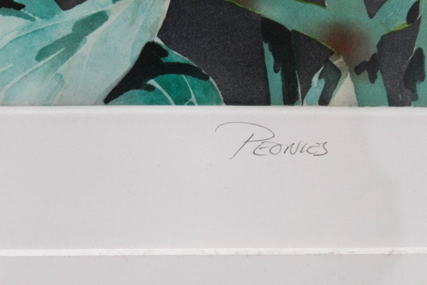 Gary Bukovnik "Peonies" Signed Artist's Proof Etching