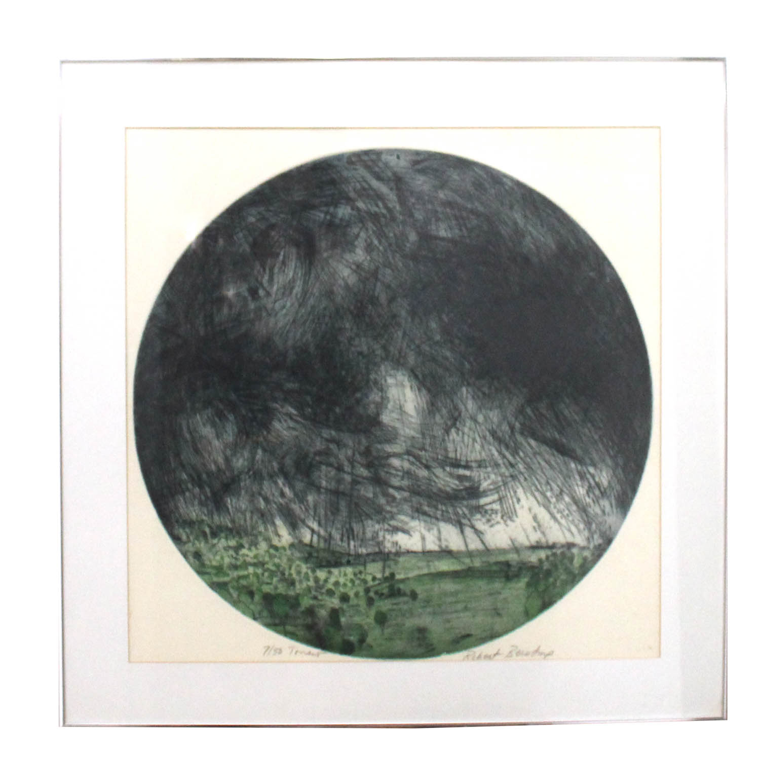 Robert Bero "Torrent" Signed Limited Edition Aquatint Etching