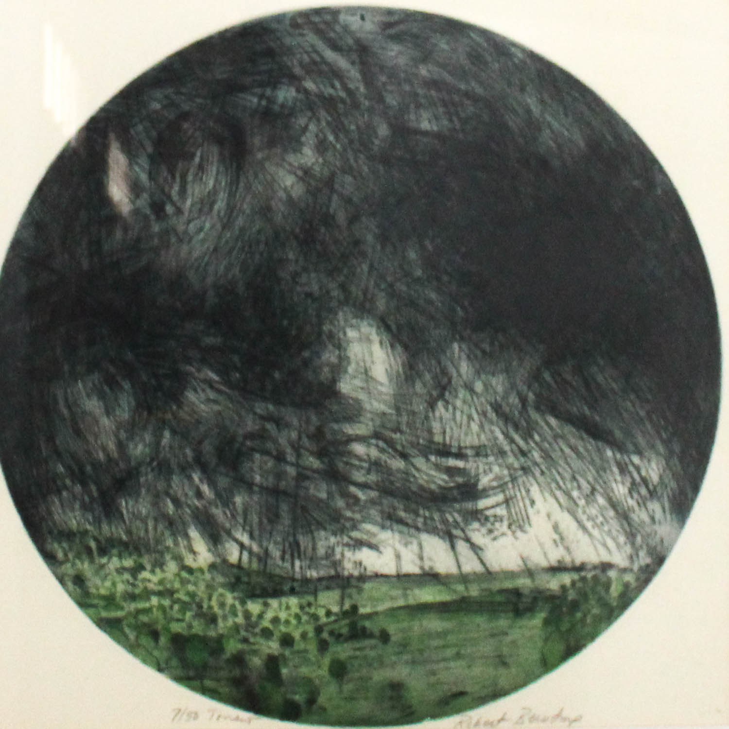 Robert Bero "Torrent" Signed Limited Edition Aquatint Etching