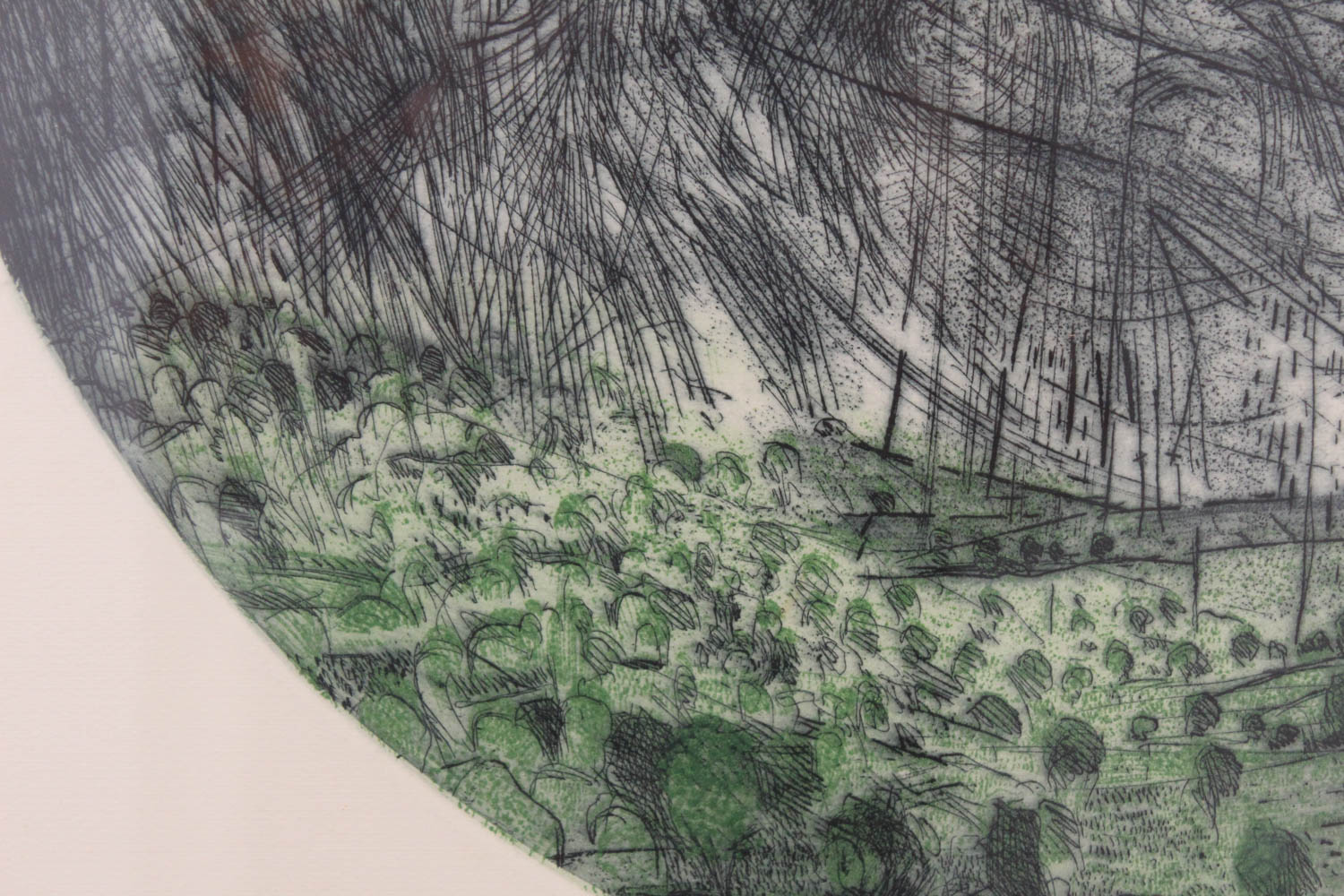 Robert Bero "Torrent" Signed Limited Edition Aquatint Etching