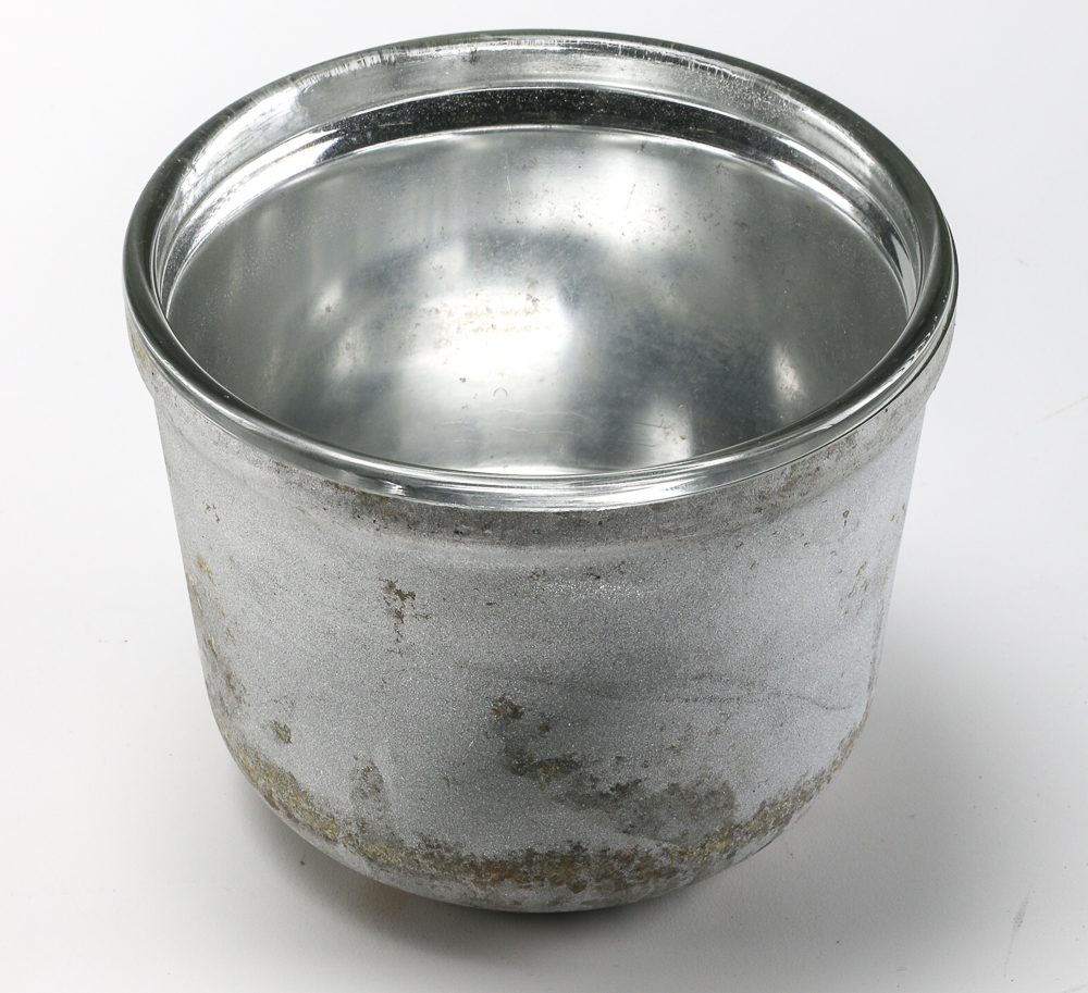 Silver Plate Ice Bucket with Pyrex Insert