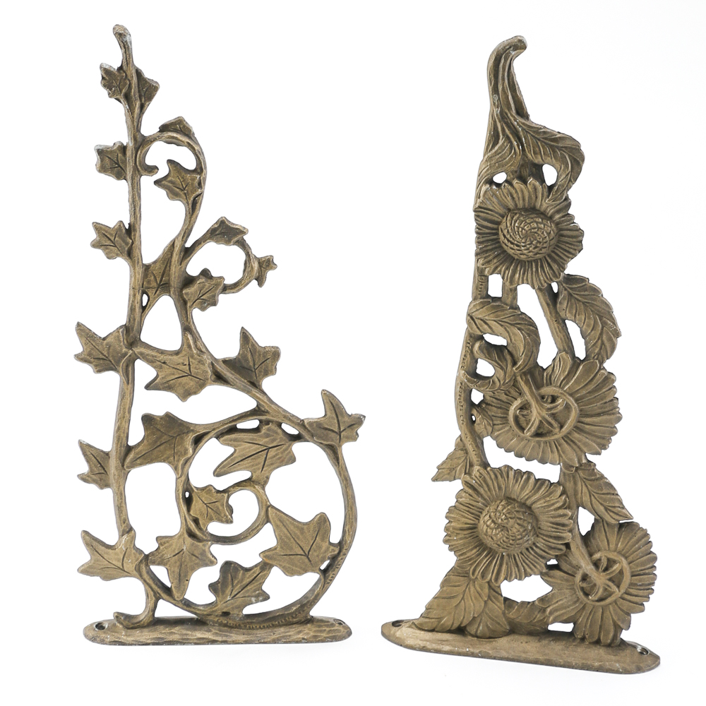 Pair of Vintage Metal Decor