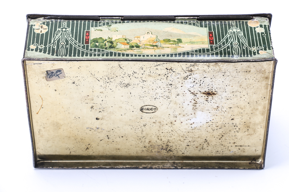Vintage Canco Art Nouveau Tin Box