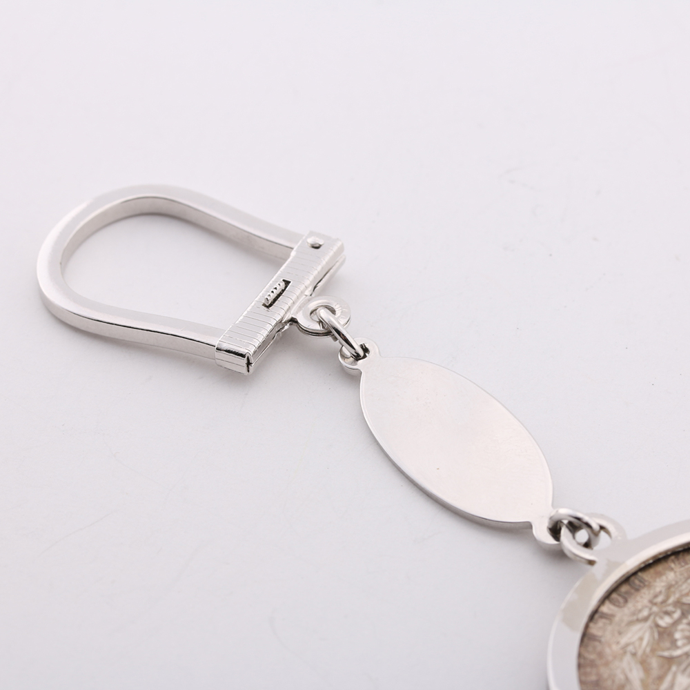 Sterling Silver Coin Keychain