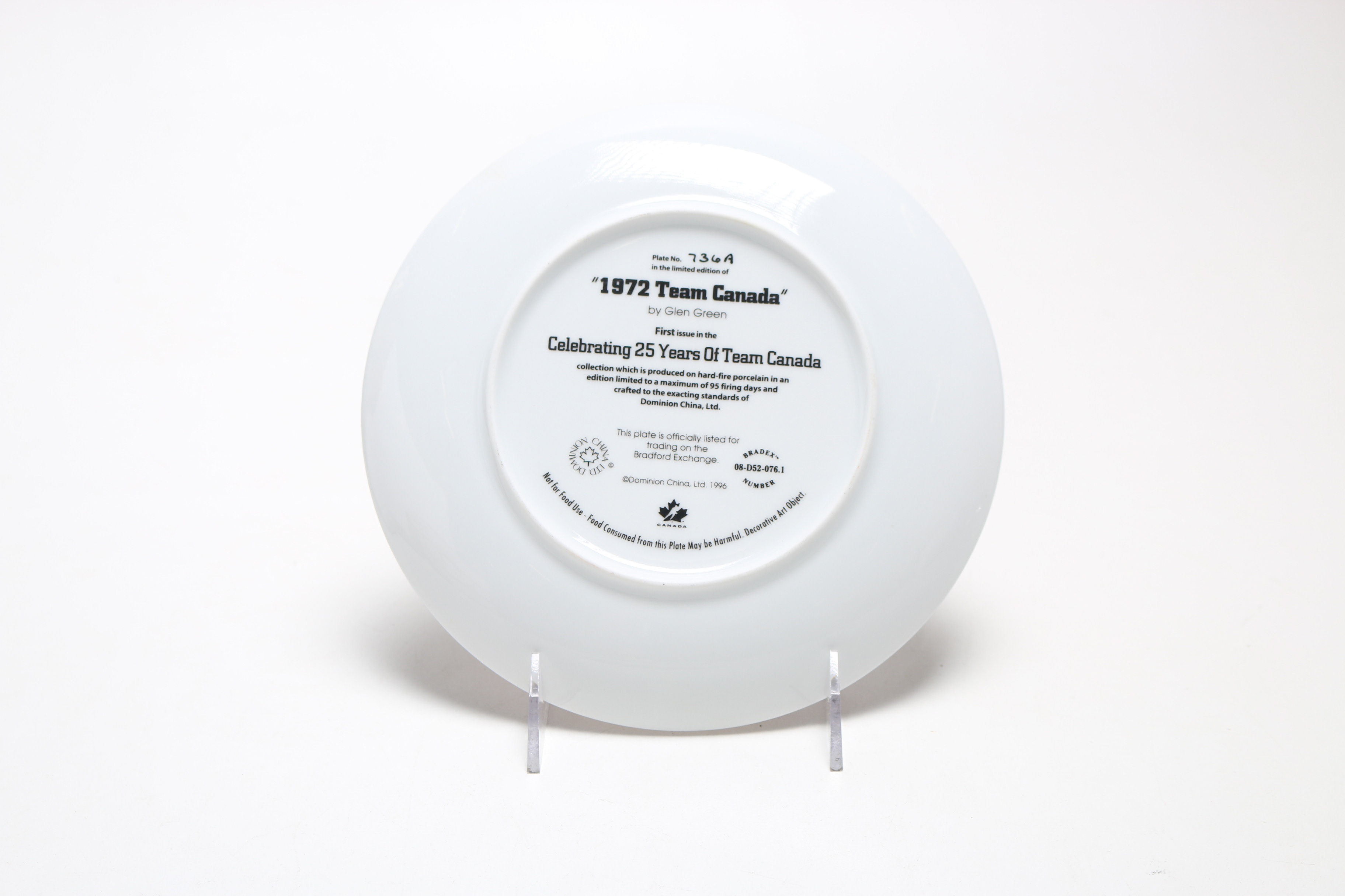 "1972 Team Canada" Collector Plate and More