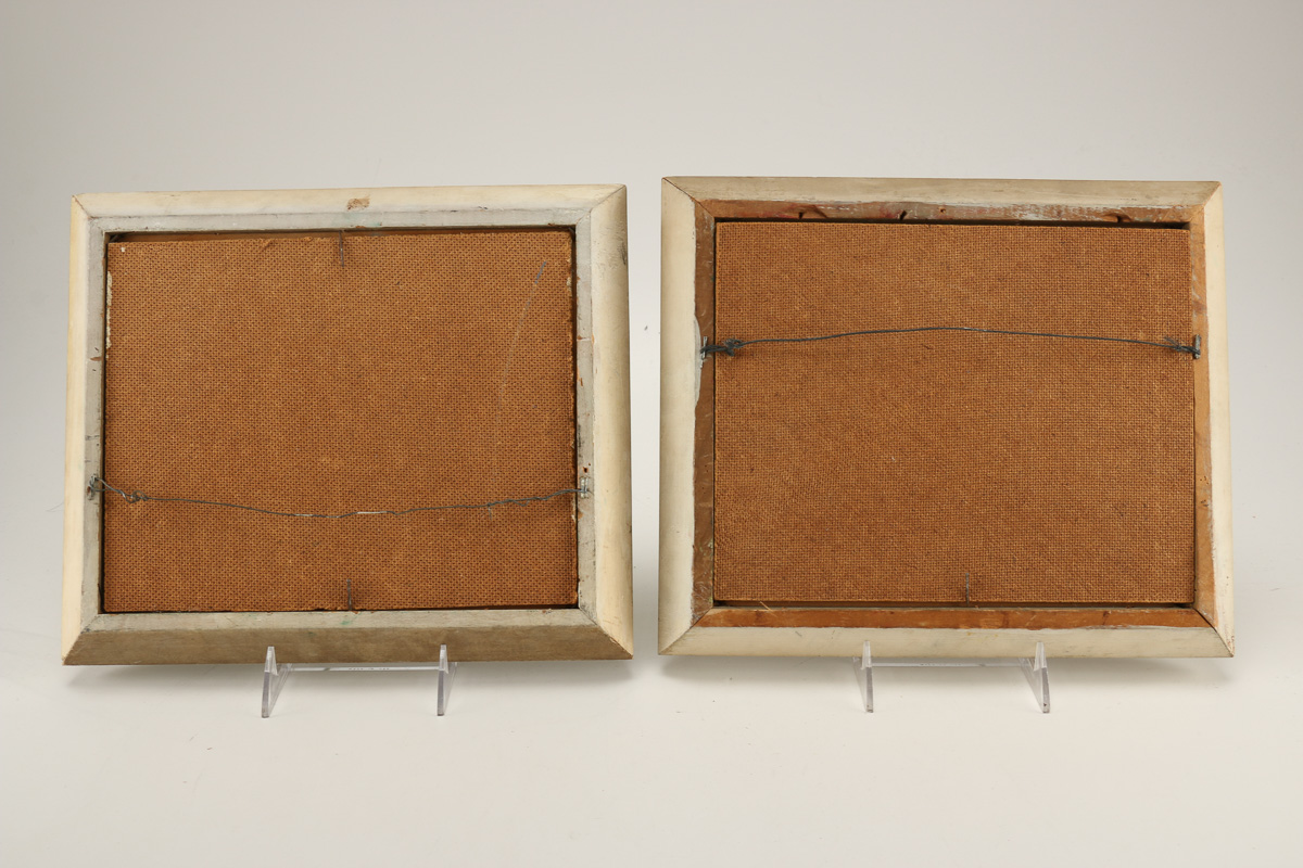 Pair of Signed E.T. Hughes Landscape Oil Paintings