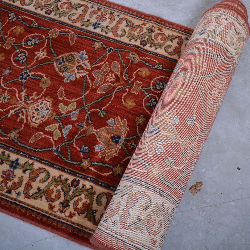 Karastan "William Morris Red" English Manor Wool Carpet Runner