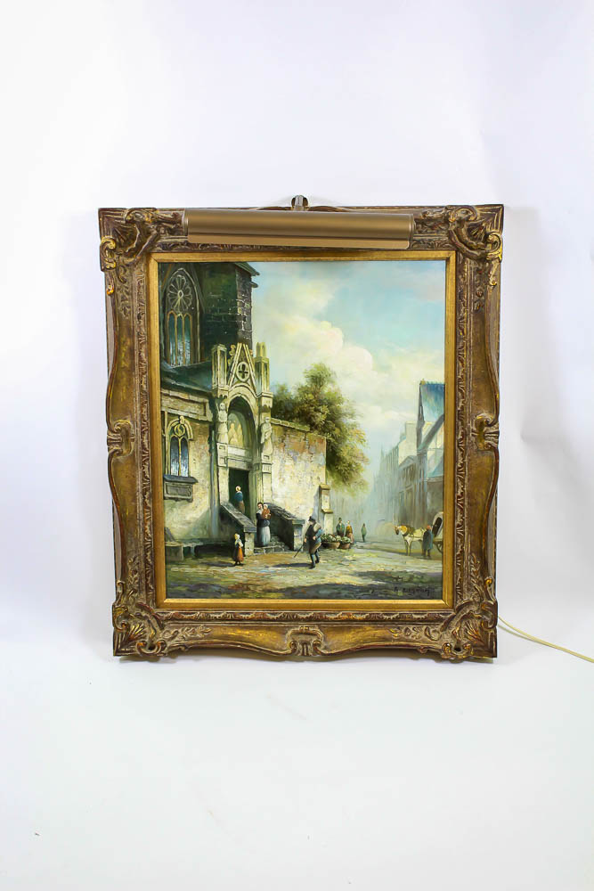 G. Bingham Original Oil on Canvas