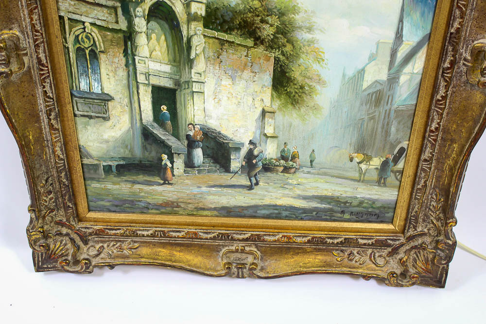 G. Bingham Original Oil on Canvas