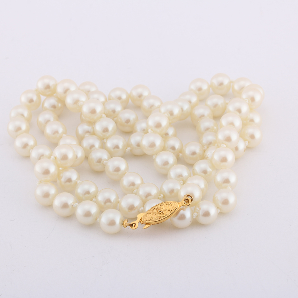 Faux Pearl Necklaces and Bracelets