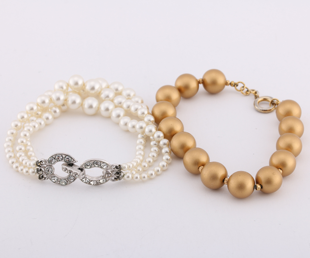 Faux Pearl Necklaces and Bracelets