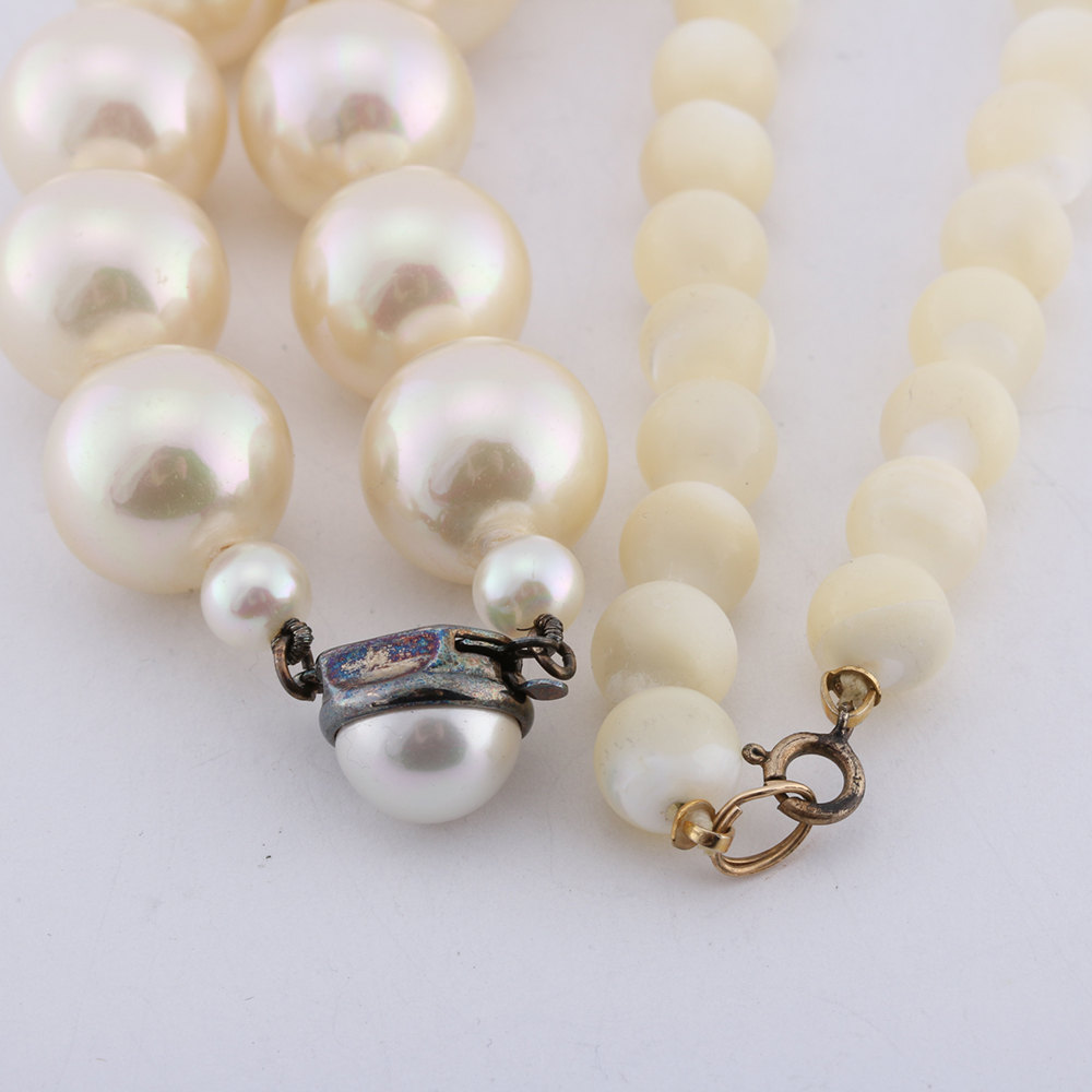 Faux Pearl Necklaces and Bracelets