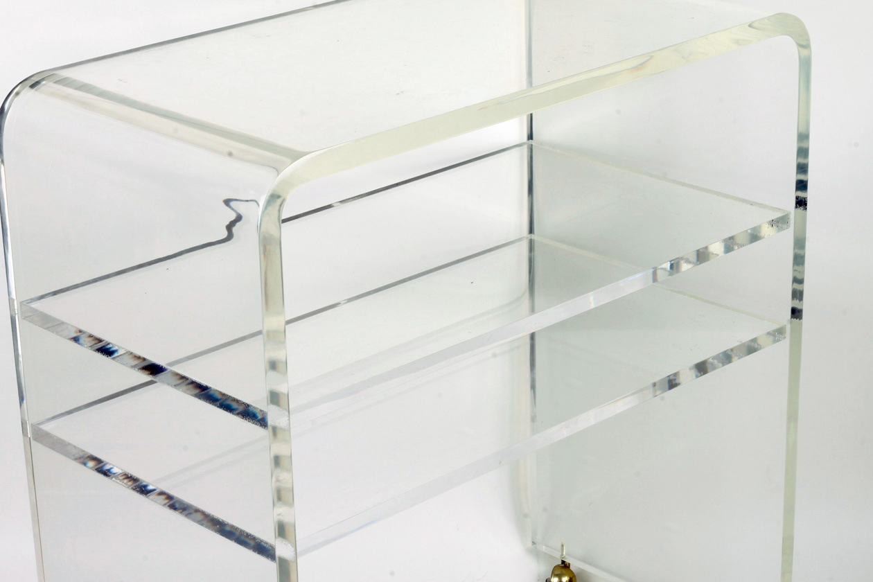 1970s Lucite Bar Cart