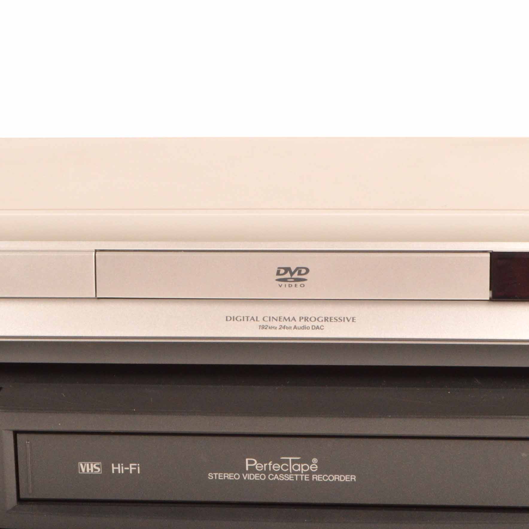 Toshiba  DVD Player and Mitsubishi VCR